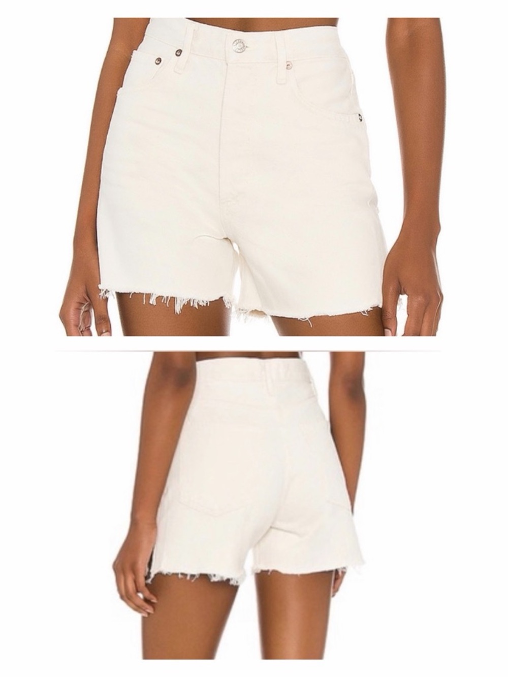 Agolde X Revolve Dee Short in Paper